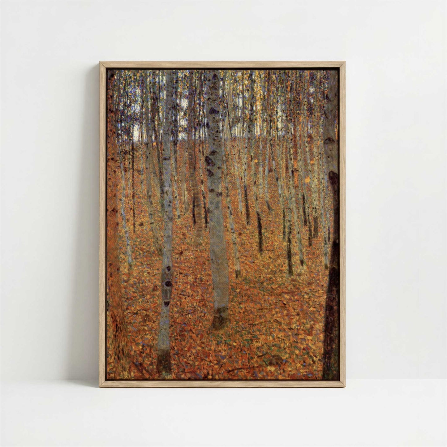Framed Canvas - Framed canvas in oak color frame