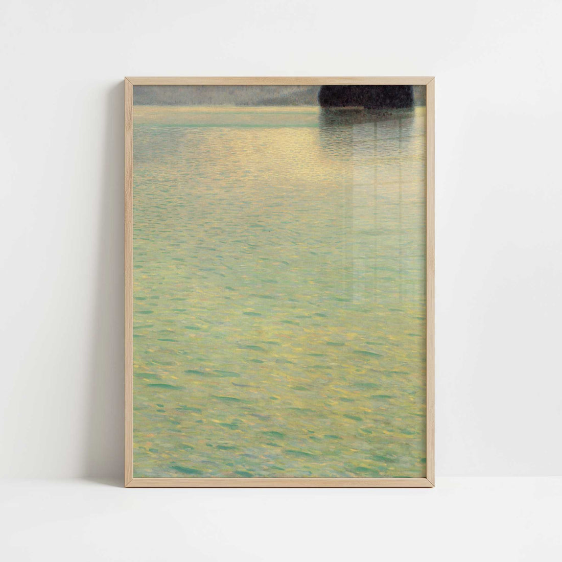 Bewegtes Wasser (c.1900) by Gustav Klimt – Art Print - Art print in oak frame