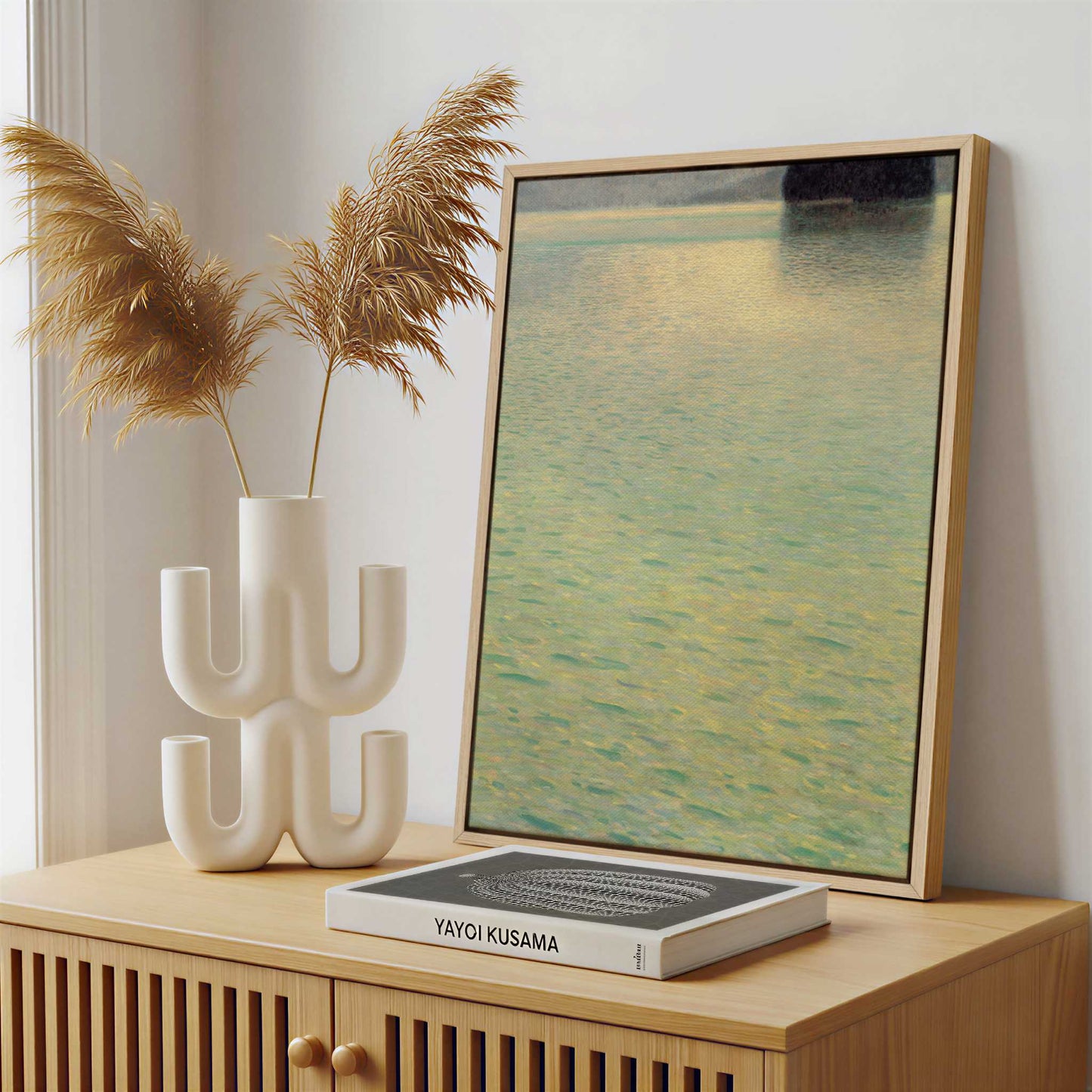 Framed Canvas - Framed canvas in a stylish interior setting