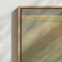 Framed Canvas - Close-up detail and texture of the framed canvas