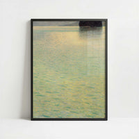 Bewegtes Wasser (c.1900) by Gustav Klimt – Art Print - Art print in black frame