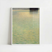 Bewegtes Wasser (c.1900) by Gustav Klimt – Art Print - Art print in white frame