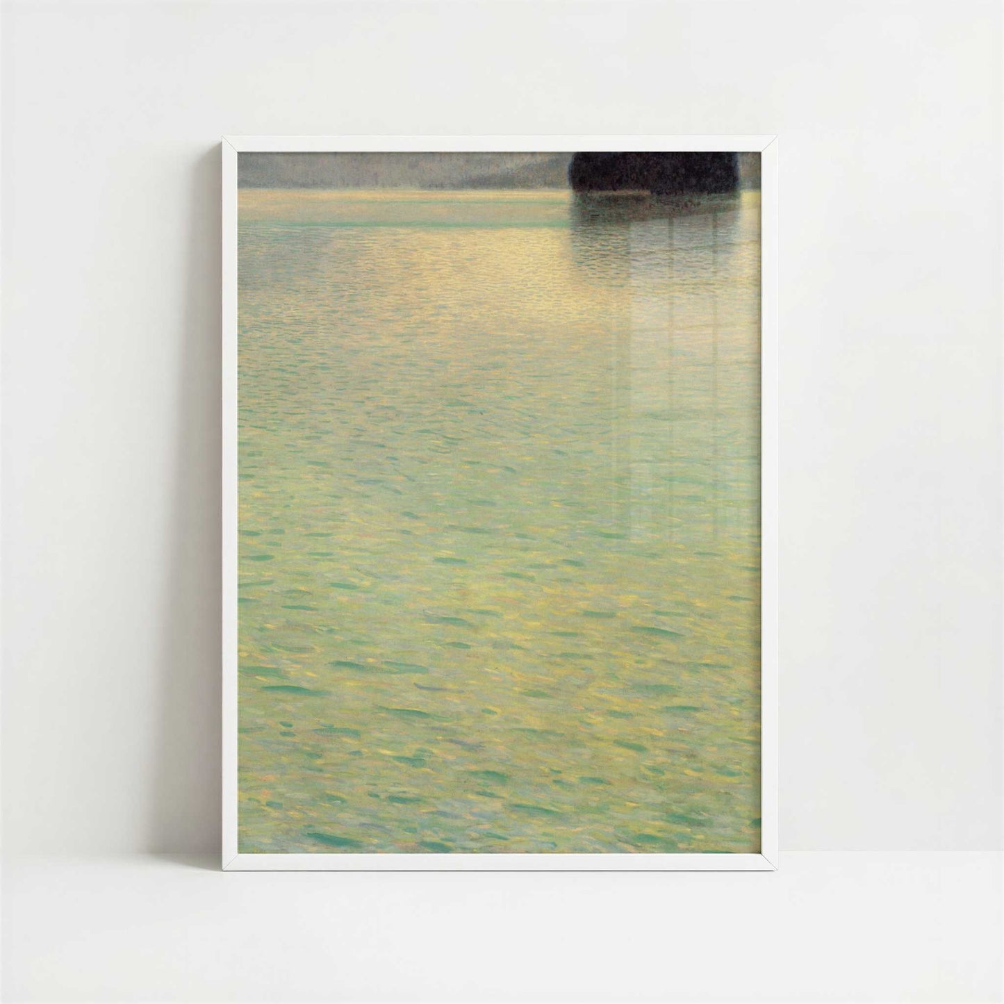 Bewegtes Wasser (c.1900) by Gustav Klimt – Art Print - Art print in white frame