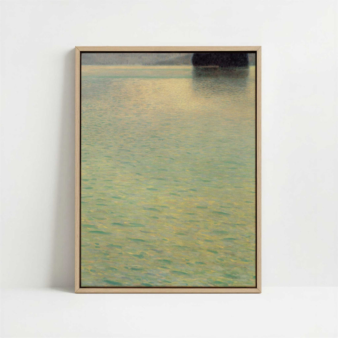 Framed Canvas - Framed canvas in oak color frame