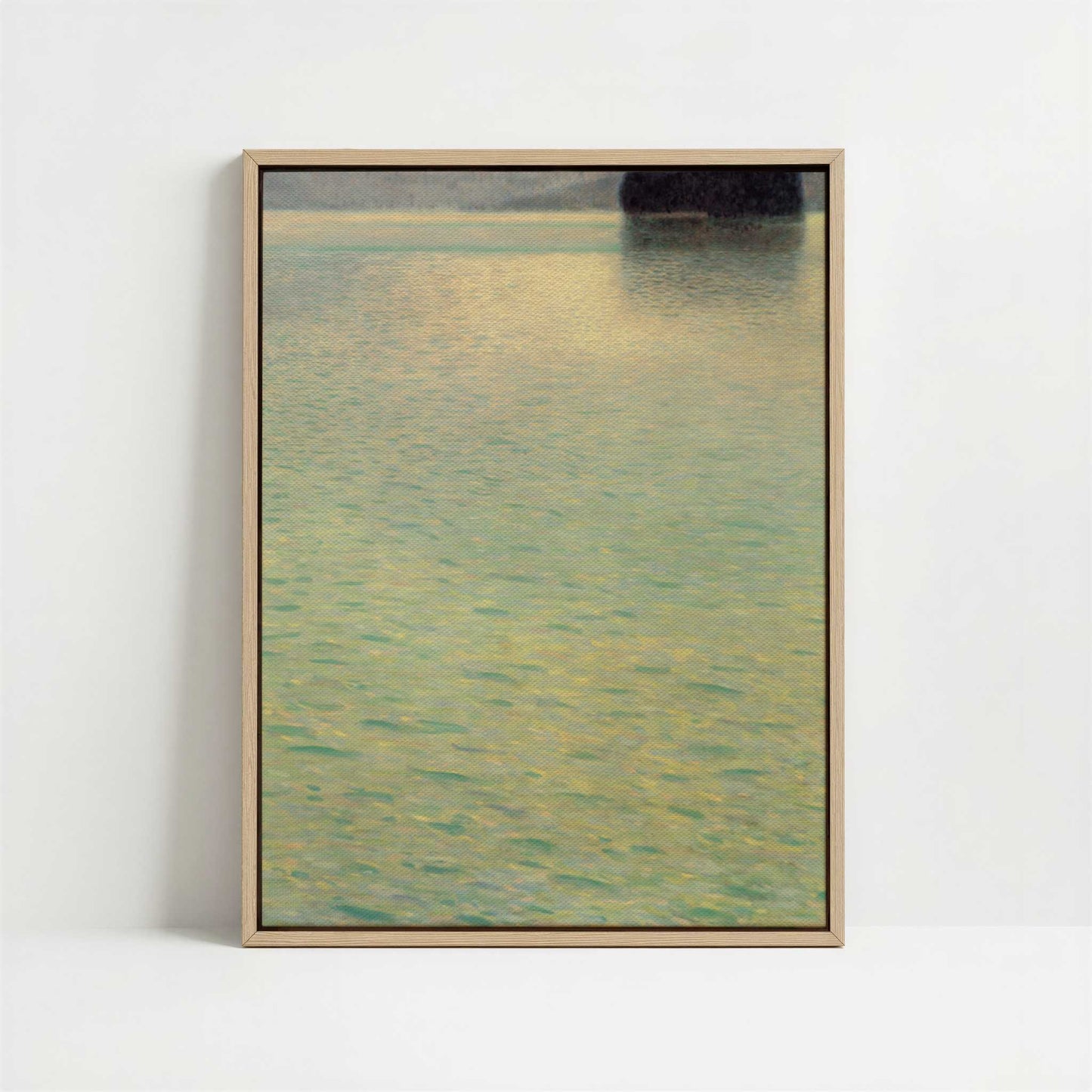 Framed Canvas - Framed canvas in oak color frame
