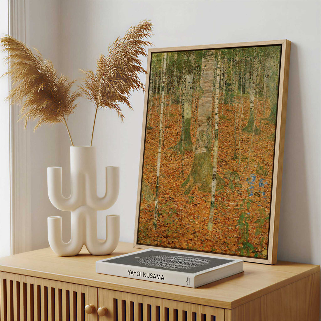 Framed Canvas - Framed canvas in a stylish interior setting