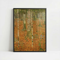 Birch Forest (1903) by Gustav Klimt – Art Print - Art print in black frame