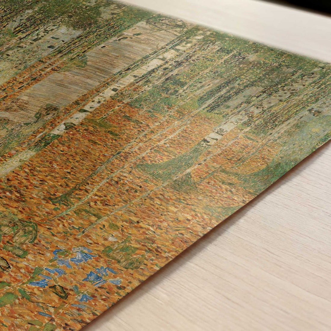 Birch Forest (1903) by Gustav Klimt – Art Print - Close-up detail of the art print