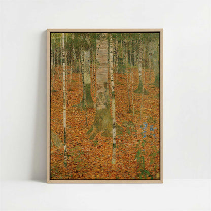 Framed Canvas - Framed canvas in oak color frame