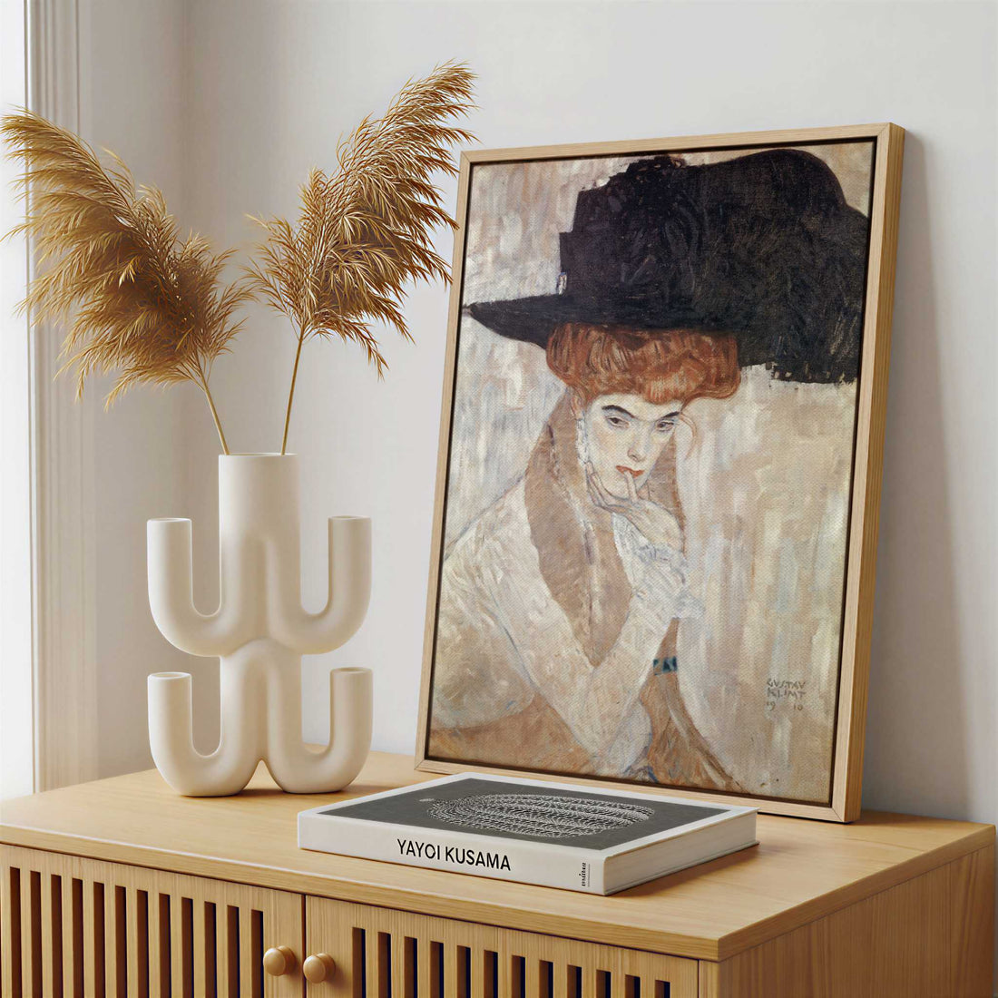 Framed Canvas - Framed canvas in a stylish interior setting