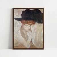 Framed Canvas - Framed canvas in dark wood color frame