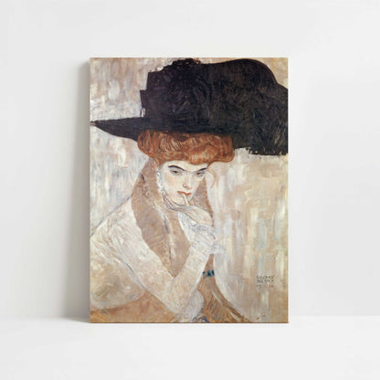 Black Feather Hat (1910) by Gustav Klimt – Art Print - Unframed art print
