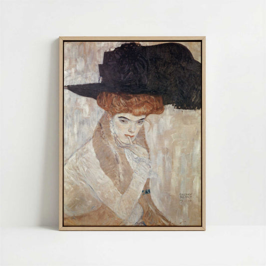 Framed Canvas - Framed canvas in oak color frame