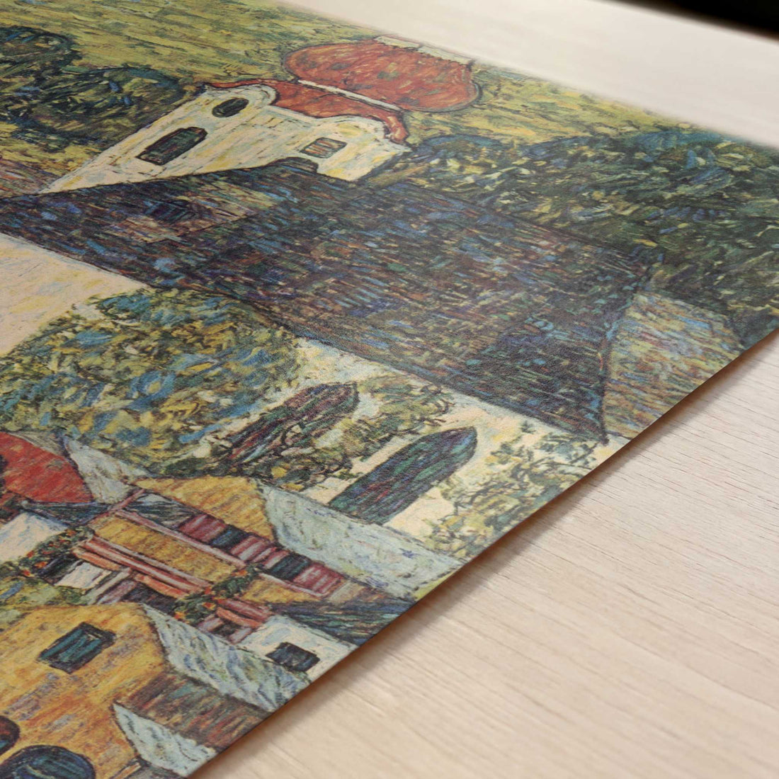 Church at Unterach on Lake Atter (1916) by Gustav Klimt – Art Print - Close-up detail of the art print