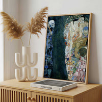 Framed Canvas - Framed canvas in a stylish interior setting