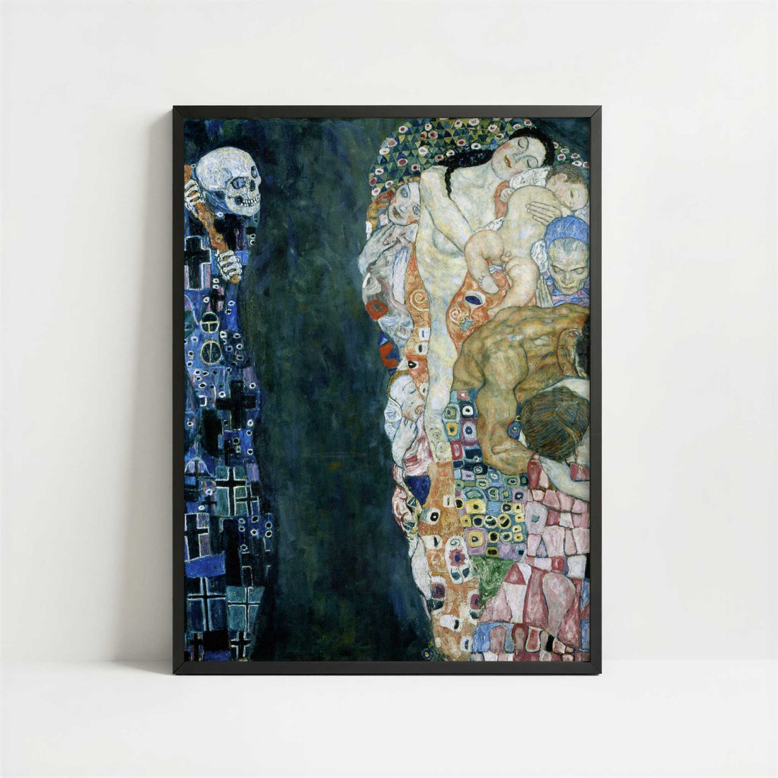 Death & Life (1915) by Gustav Klimt – Art Print - Art print in black frame