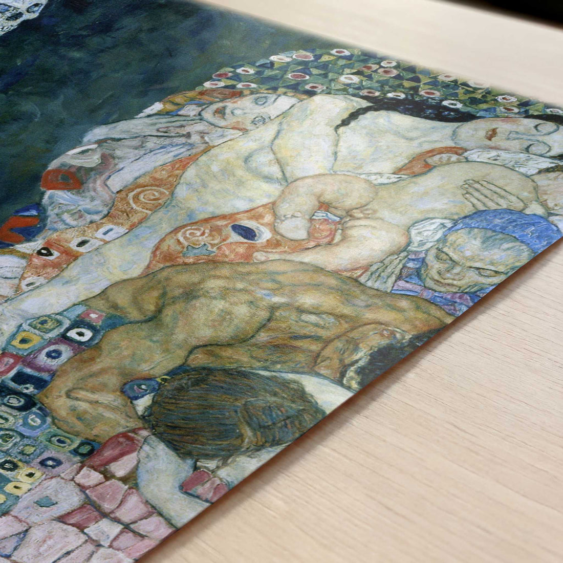 Death & Life (1915) by Gustav Klimt – Art Print - Close-up detail of the art print