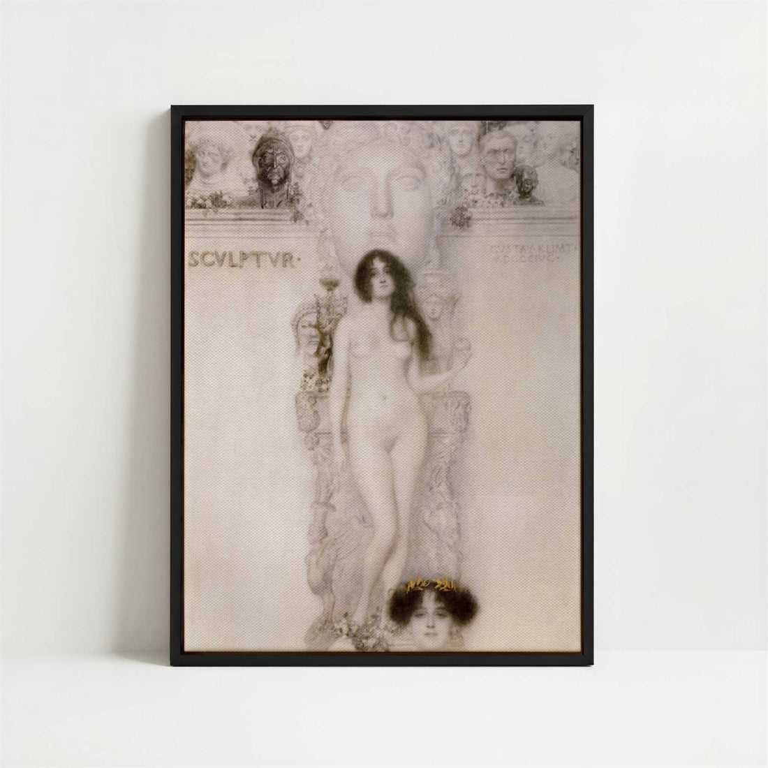 Framed Canvas - Framed canvas in black frame