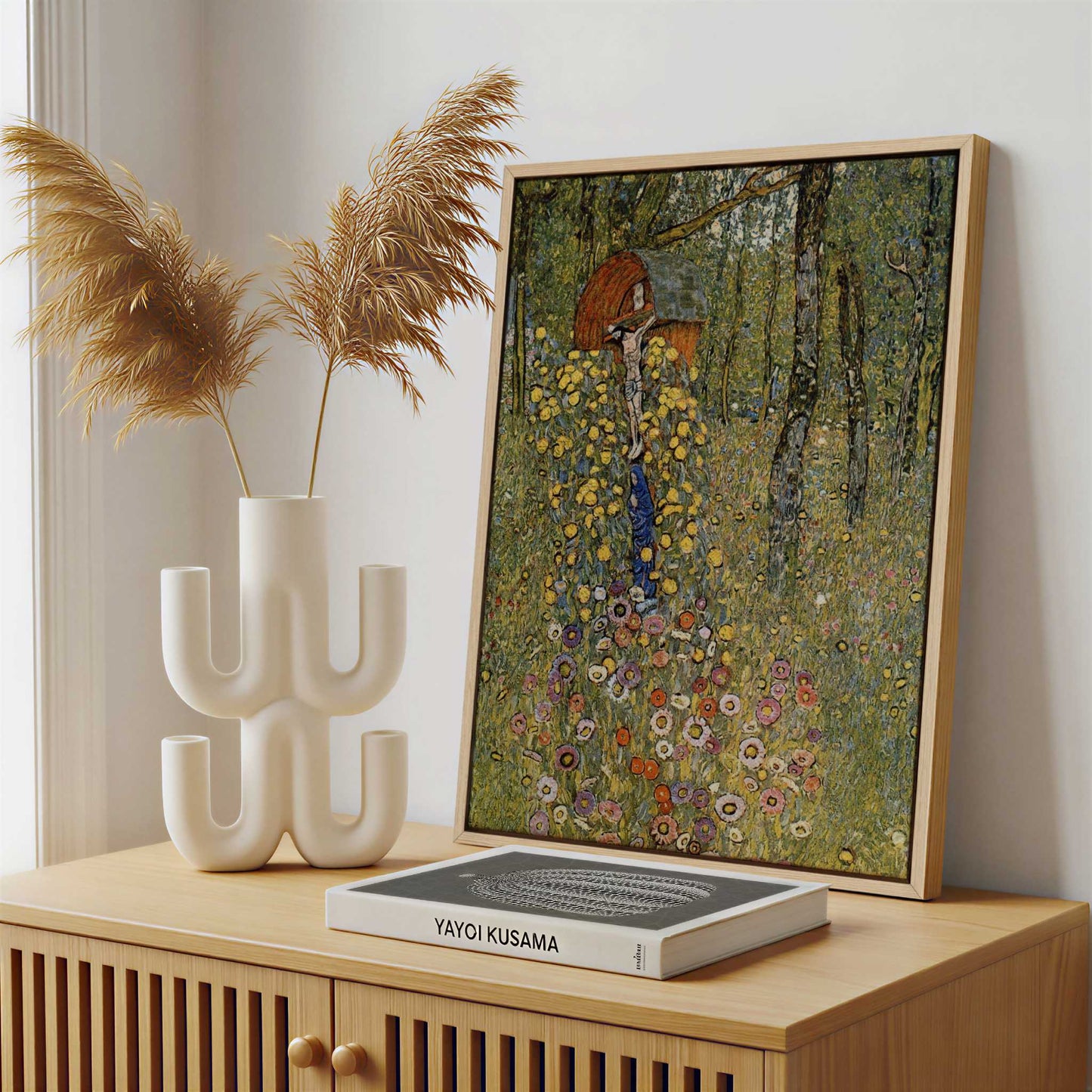 Framed Canvas - Framed canvas in a stylish interior setting