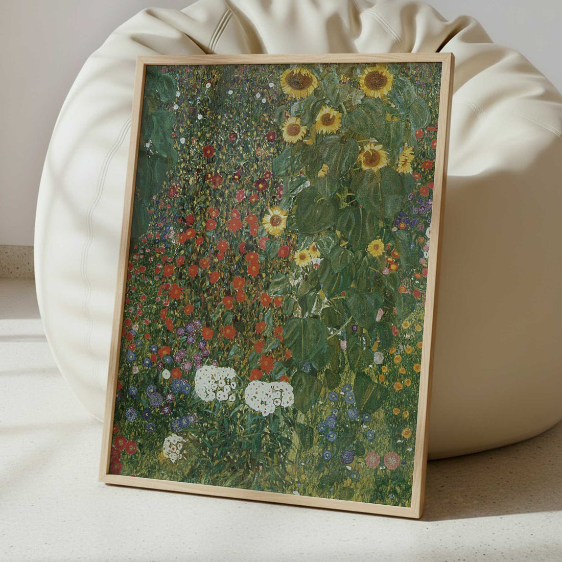 Farm Garden with Sunflowers (1905–6) by Gustav Klimt – Art Print - Interior inspiration