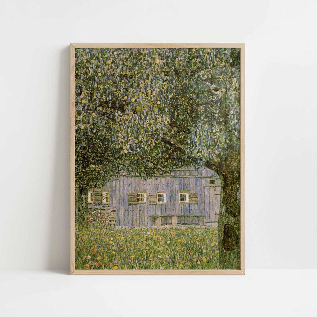 Farmhouse in Upper Austria (1911–12) by Gustav Klimt – Art Print - Art print in oak frame