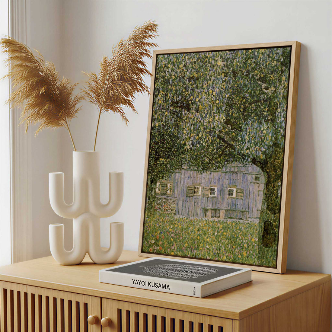 Framed Canvas - Framed canvas in a stylish interior setting