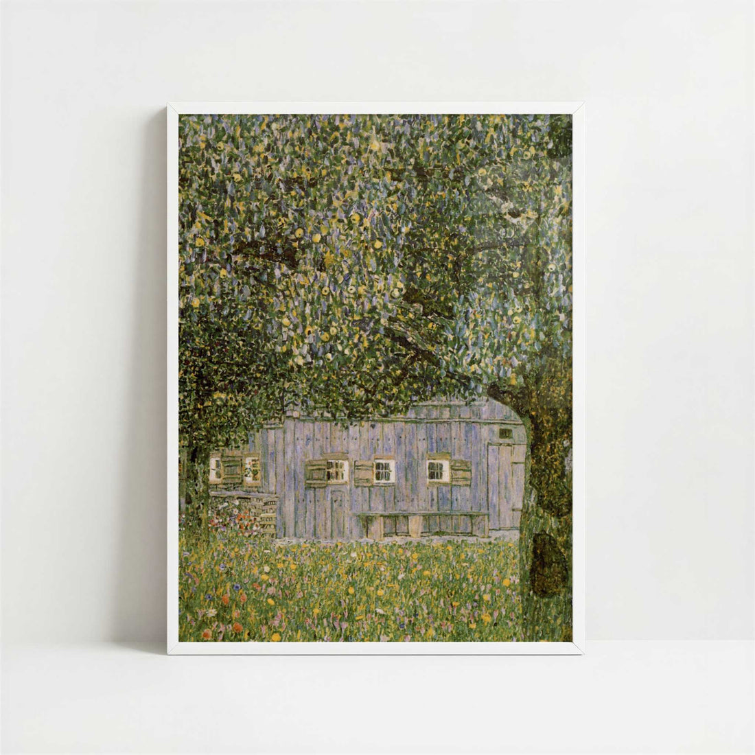 Farmhouse in Upper Austria (1911–12) by Gustav Klimt – Art Print - Art print in white frame