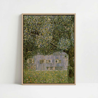Framed Canvas - Framed canvas in oak color frame