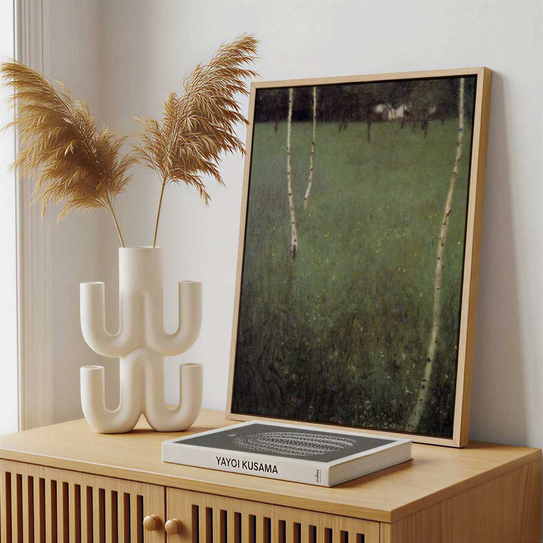 Framed Canvas - Framed canvas in a stylish interior setting