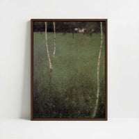 Framed Canvas - Framed canvas in dark wood color frame