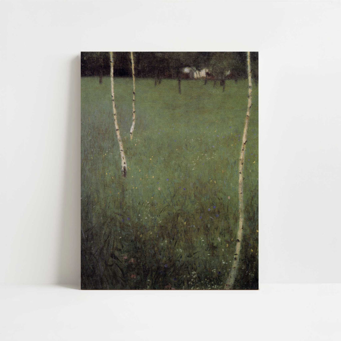 Farmhouse with Birch Trees (1900) by Gustav Klimt – Art Print - Unframed art print