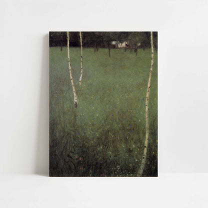 Farmhouse with Birch Trees (1900) by Gustav Klimt – Art Print - Unframed art print