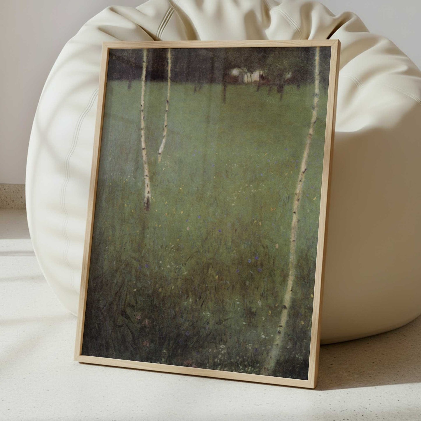 Farmhouse with Birch Trees (1900) by Gustav Klimt – Art Print - Interior inspiration