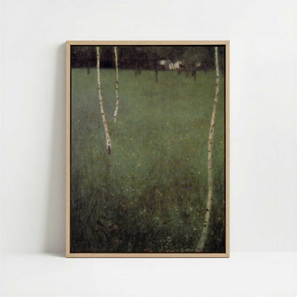 Framed Canvas - Framed canvas in oak color frame