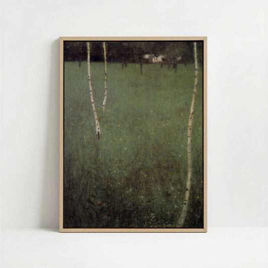Framed Canvas - Framed canvas in oak color frame