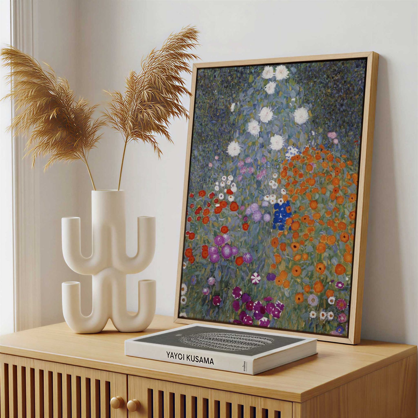 Framed Canvas - Framed canvas in a stylish interior setting