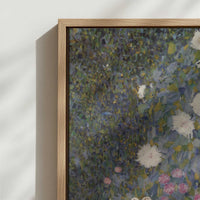 Framed Canvas - Close-up detail and texture of the framed canvas