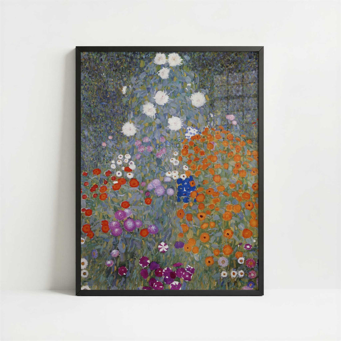 Flower Garden (1906-08) by Gustav Klimt – Art Print - Art print in black frame