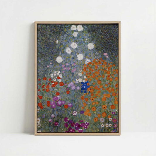 Framed Canvas - Framed canvas in oak color frame