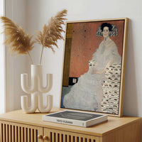 Framed Canvas - Framed canvas in a stylish interior setting