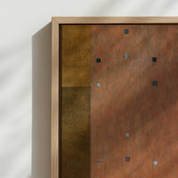 Framed Canvas - Close-up detail and texture of the framed canvas