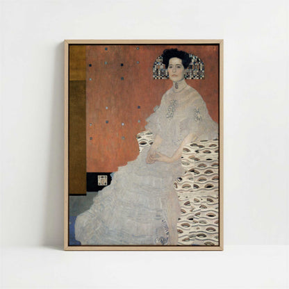 Framed Canvas - Framed canvas in oak color frame