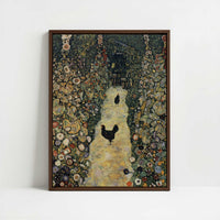 Framed Canvas - Framed canvas in dark wood color frame
