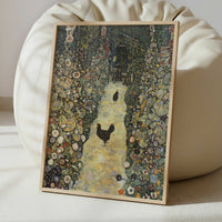 Garden Path with Chickens (1916) by Gustav Klimt – Art Print - Interior inspiration