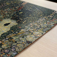 Garden Path with Chickens (1916) by Gustav Klimt – Art Print - Close-up detail of the art print
