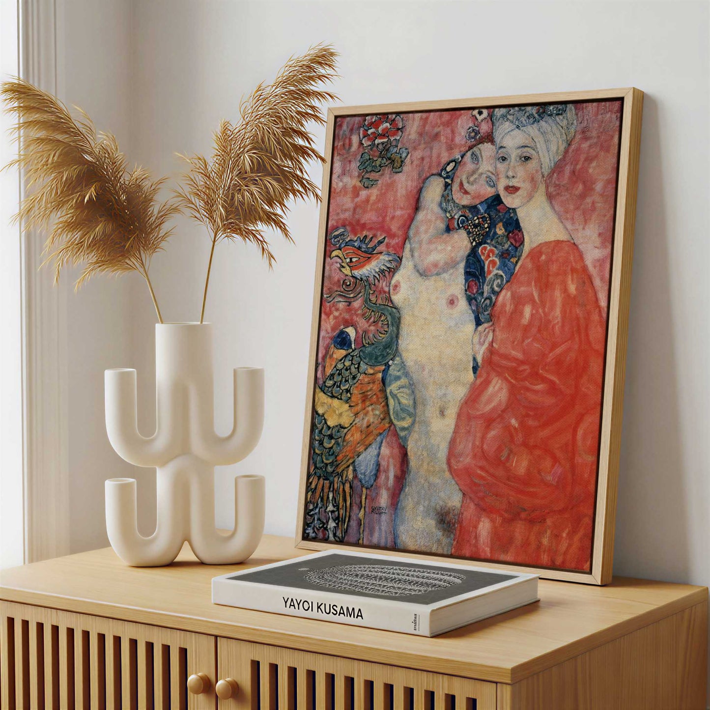 Framed Canvas - Framed canvas in a stylish interior setting