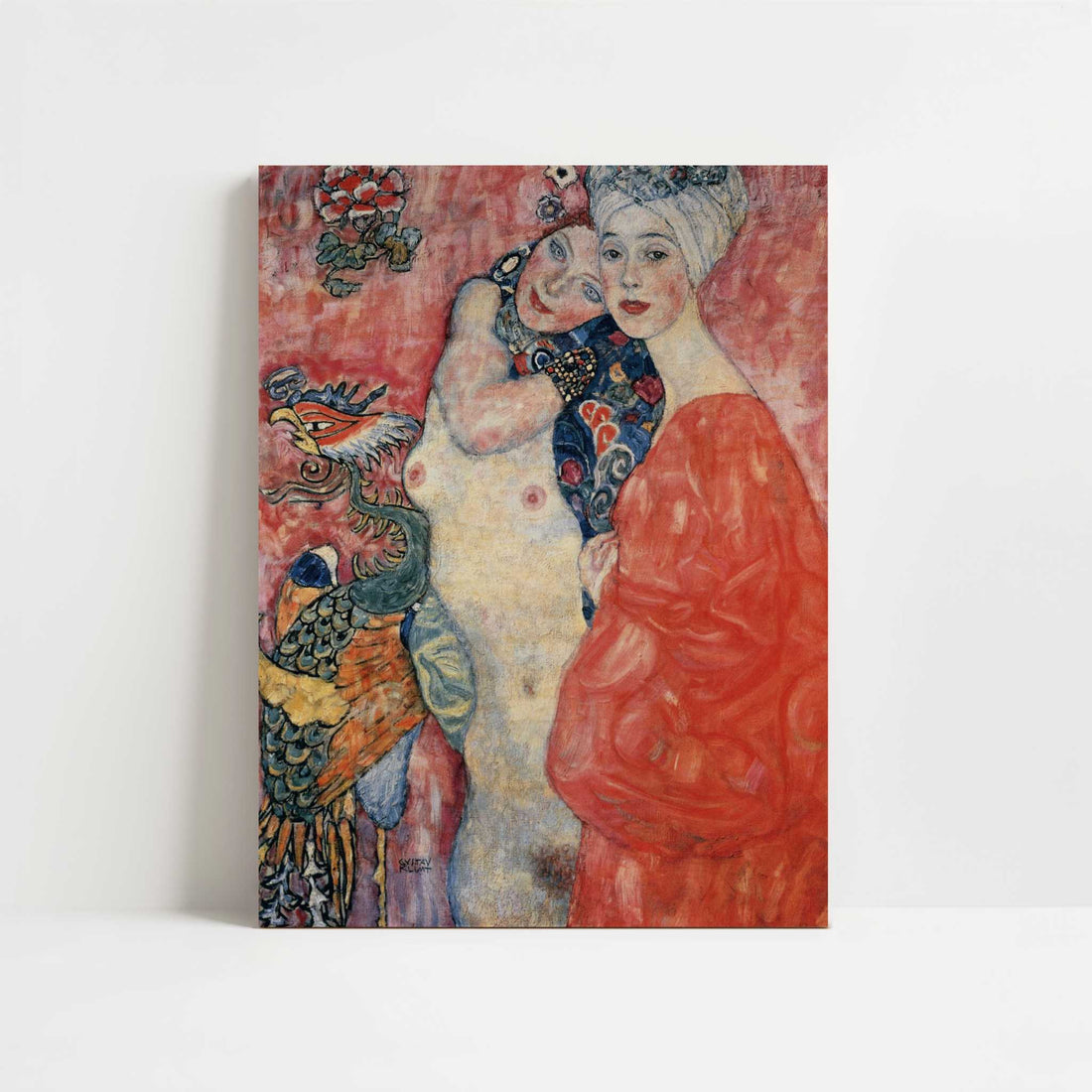 Girl-friends (1916-17) by Gustav Klimt – Art Print - Unframed art print