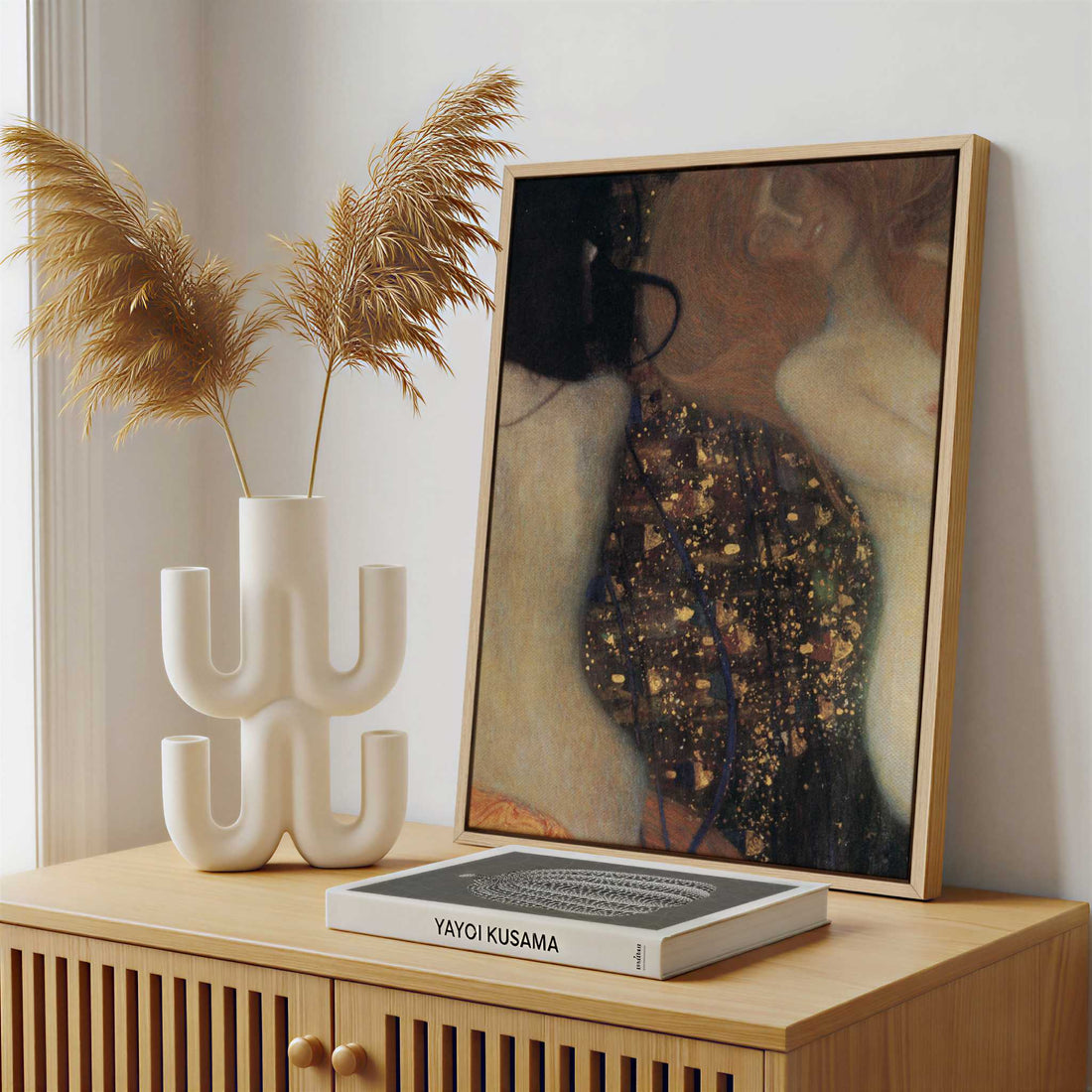 Framed Canvas - Framed canvas in a stylish interior setting