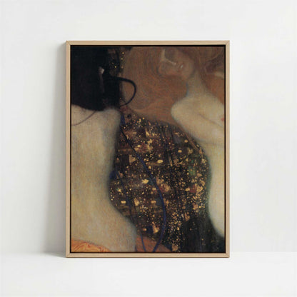 Framed Canvas - Framed canvas in oak color frame