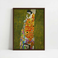 Framed Canvas - Framed canvas in dark wood color frame